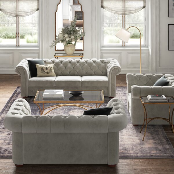 Kelly Clarkson Home Esai 3 Piece Standard Living Room Set & Reviews ...